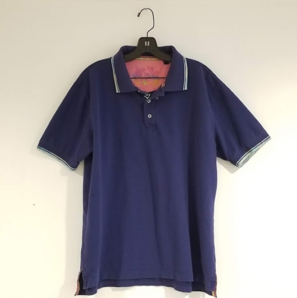 Robert Graham Polo Shirt Size XL